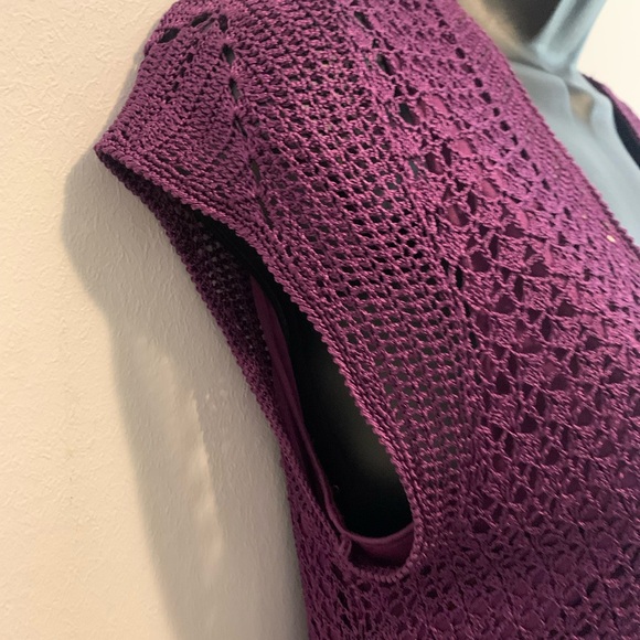 90s Crochet V-Neck Top - Picture 6 of 15